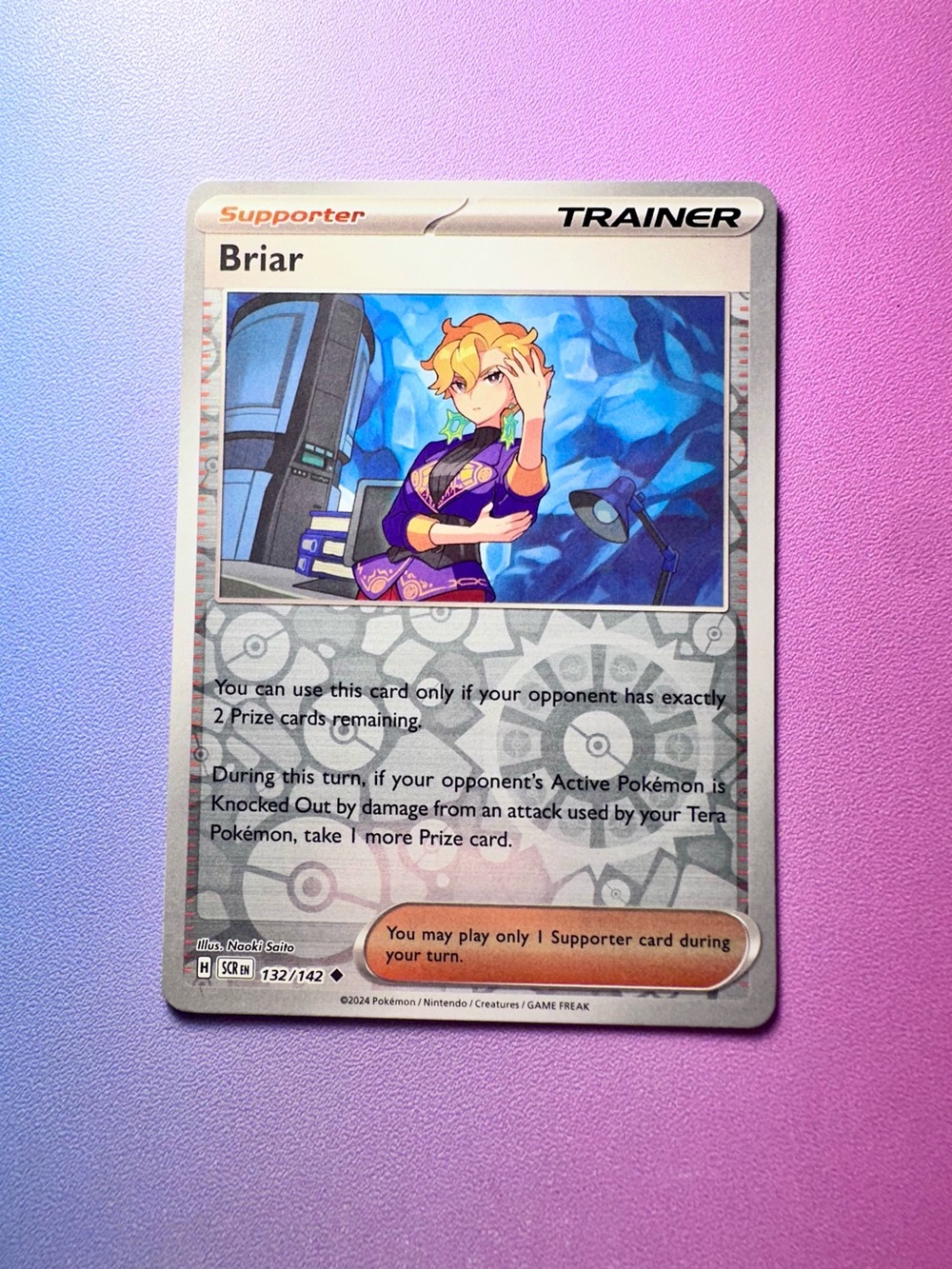 briar [reverse holo] - 132/142 (uncommon) — pokemon: stellar crown